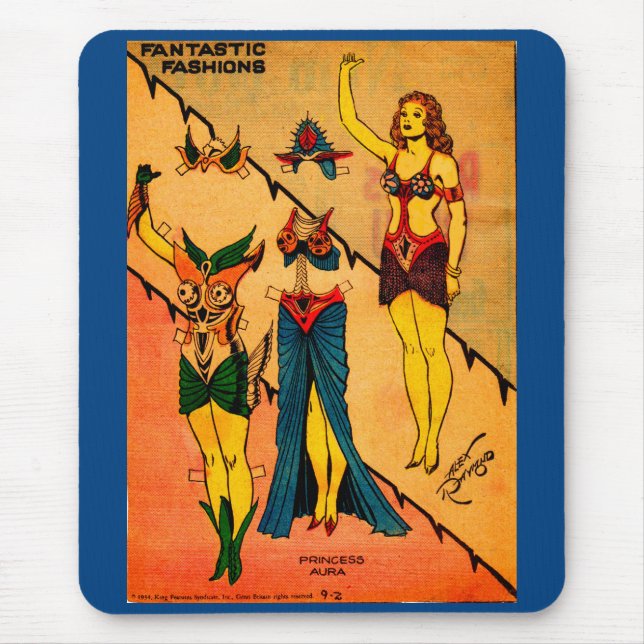 1930s Princess Aura no. 2 paper dolls Flash Gordon Mouse Pad (Front)