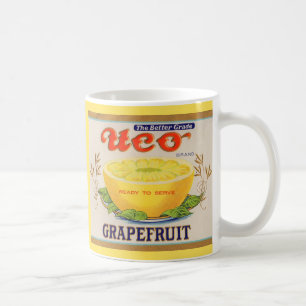 1930s Uco Brand Grapefruit label Coffee Mug