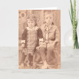 1931 - Brother and Sister Kids Holiday Card