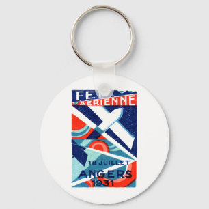1931 French International Air Show Keychain