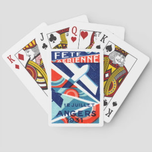 1931 French International Air Show Playing Cards