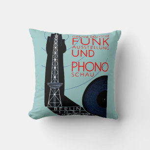 1931 German Radio and Music Expo Throw Pillow