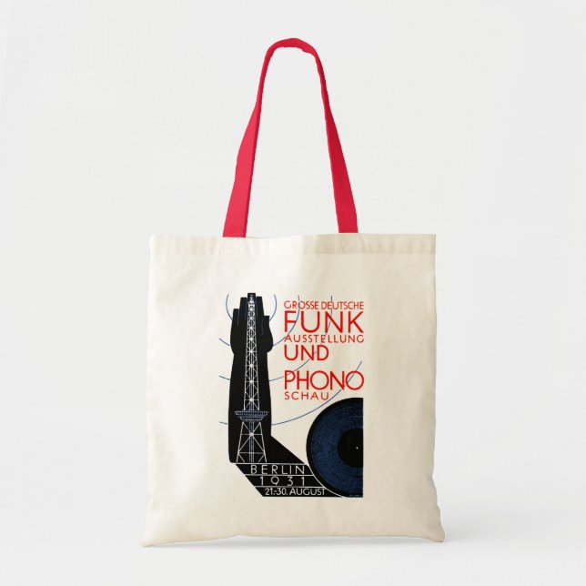 1931 German Radio and Music Expo Tote Bag (Front)