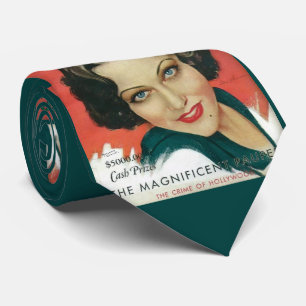 1931 Gloria Swanson magazine cover print  Tie