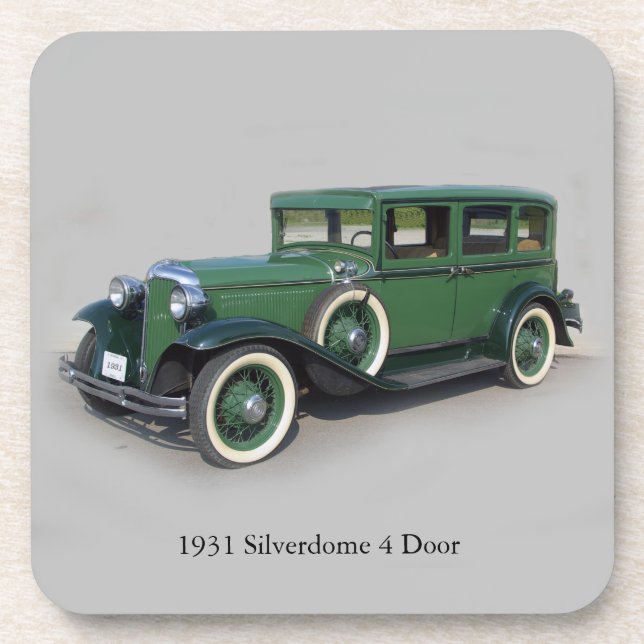 1931 Silverdome 4 Door set of 6 coasters (Front)