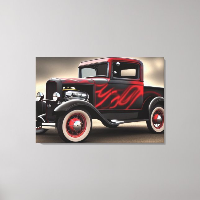 1932 Pickup Truck Classic Car Canvas Print (Front)