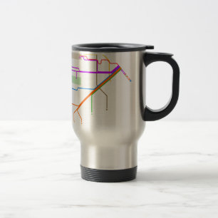 1932 San Francisco Municipal Railway Map Travel Mug