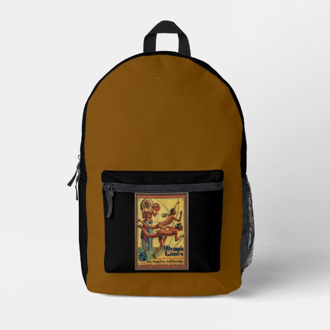 "1932 Summer Olympics'" Printed Backpack (Front)