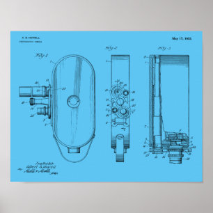 1932 Vintage Camera Patent Art Drawing Print