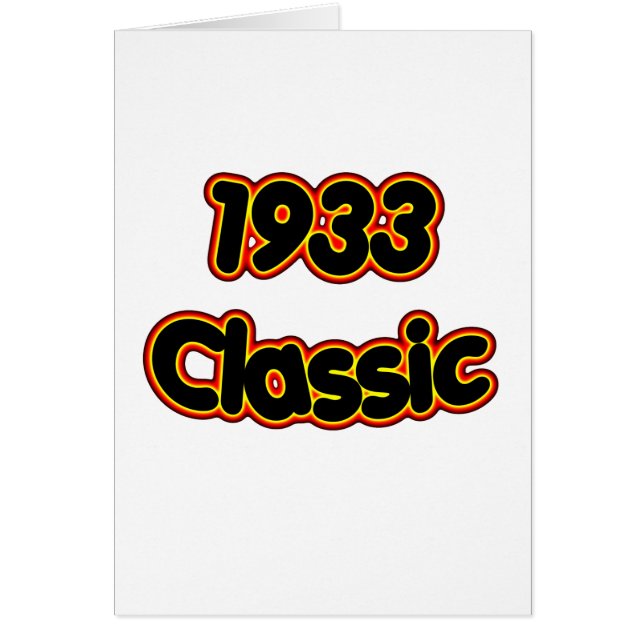 1933 Classic (Front)