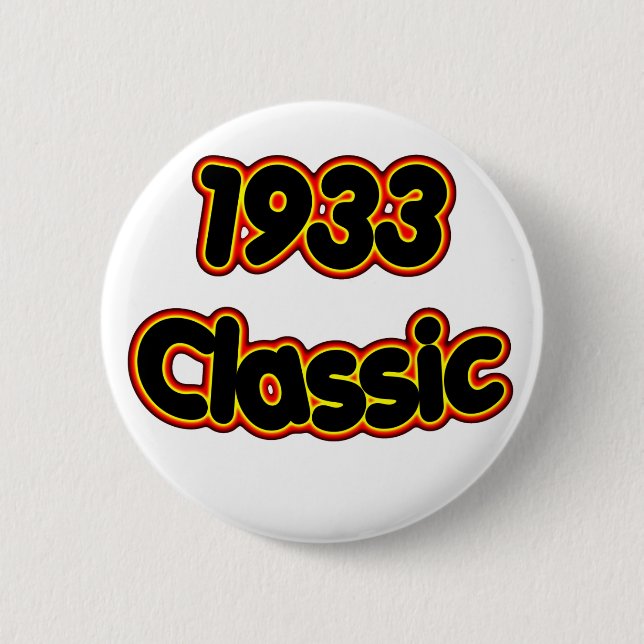 1933 Classic 2 Inch Round Button (Front)