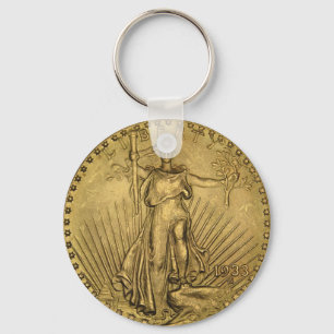 1933 Double Eagle Gold Coin Keychain