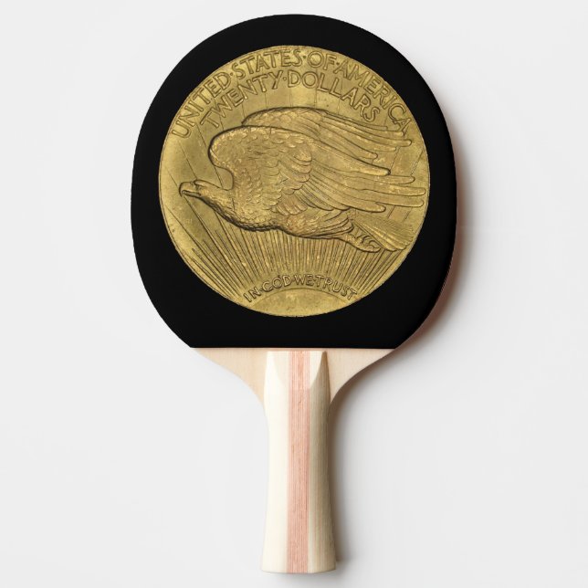 1933 Double Eagle Gold Coin Ping Pong Paddle (Front)
