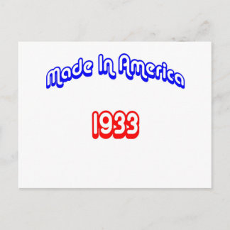 1933 Made In America Postcard