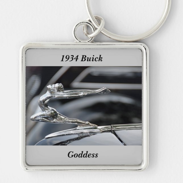 1934 Buick Goddess Hood Ornament Keychain (Front)