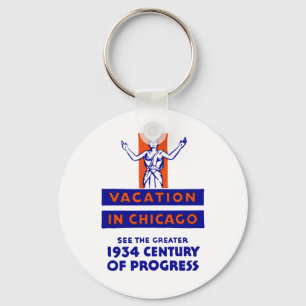 1934 Chicago Century of Progress Keychain