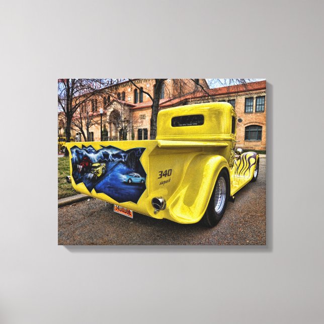 1934 dodge pickup street rod canvas print (Front)