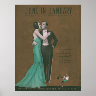 1934 June in January, Bing Crosby & Kitty Carlisle Poster