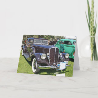 1934 Pierce Arrow Automobile Greeting Card