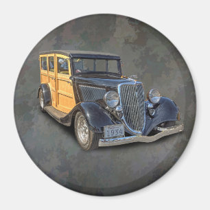 1934 VINTAGE WOODIE MAGNET