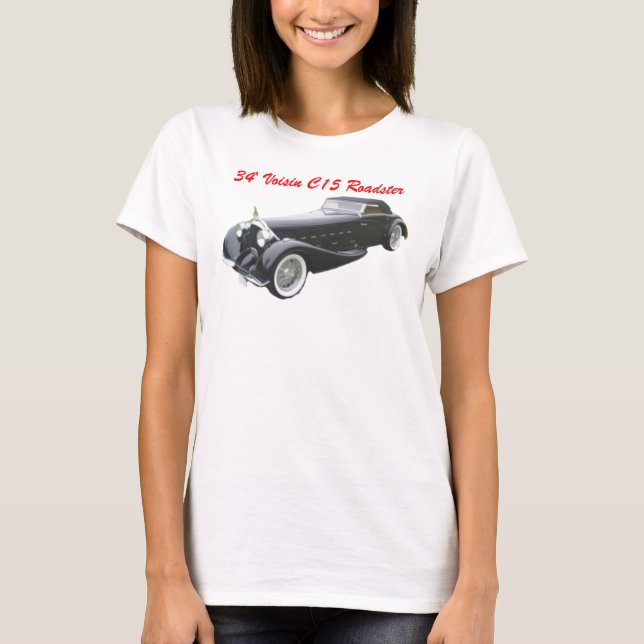 1934 Voisin C15 Roadster T-Shirt (Front)
