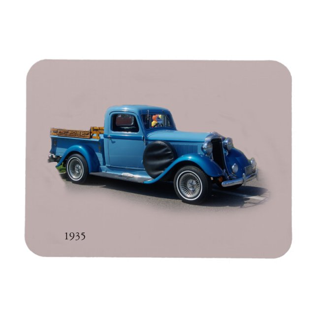 1935 Blue Truck magnet (Horizontal)