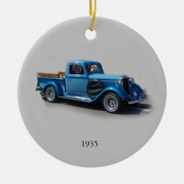 1935 Blue Truck ornament (Front)