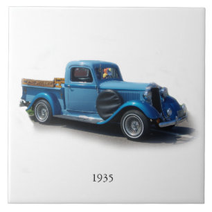 1935 blue truck tile