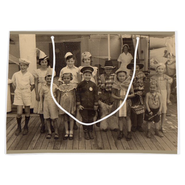 1935 childrens shipboard costume party large gift bag (Front)