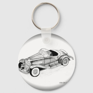 1935 Duesenberg SSJ Roadster Keychain