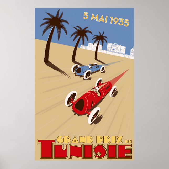 1935 Grand Prix Tunisie Poster (Front)