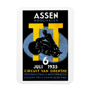 1935 International Motorcycle Races Magnet