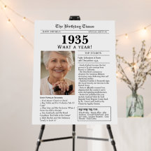 1935 Newspaper 90th birthday