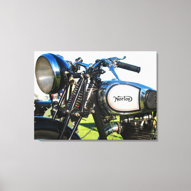 1935 Norton model 50 motorcycle Canvas Print (Front)