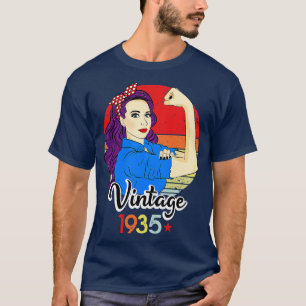 1935 Vintage 86th Birthday 86 Year Old Bday Born I T-Shirt