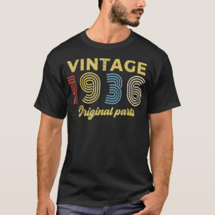 1936 Birthday Gift Retro Birthday Vintage 1936 Ori T-Shirt
