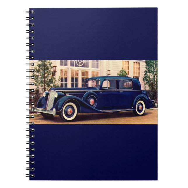 1936 blue Packard Notebook (Front)
