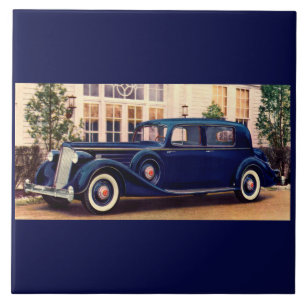 1936 blue Packard Tile