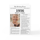 1936 Newspaper Birthday card 90th birthday