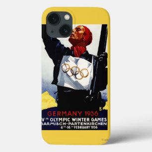 1936 Olympic Winter Games Advertisement Poster iPhone 13 Case