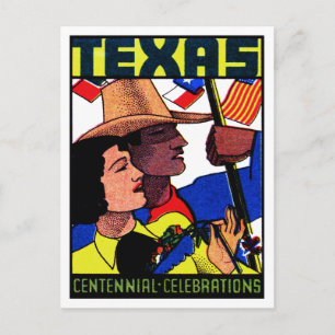 1936 Texas Centennial Postcard