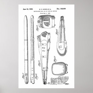 1936 Train Patent Poster