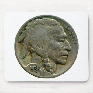 1936 US 'Buffalo' nickel heads mousepad