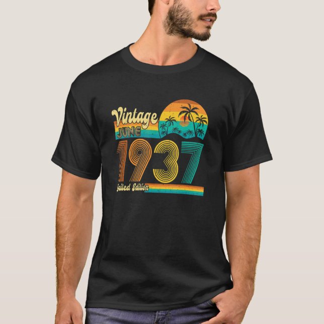 1937 85th Birthday  85 Years Old Retro T-Shirt (Front)