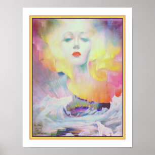 1937 "Aurora Borealis"  Art Deco Poster