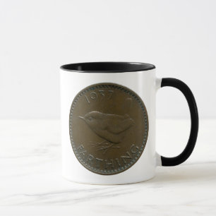 1937 British farthing mug