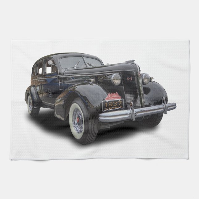 1937 BUICK KITCHEN TOWEL (Horizontal)