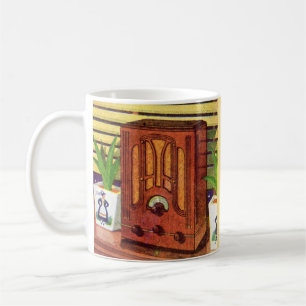 1937 cathedral radio coffee mug