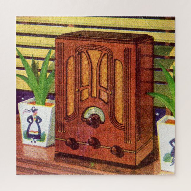 1937 cathedral radio jigsaw puzzle (Vertical)