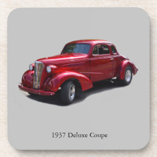 1937 Deluxe Coupe set of 6 plastic coasters